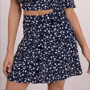 MINKPINK Shady Days Button Front Skirt